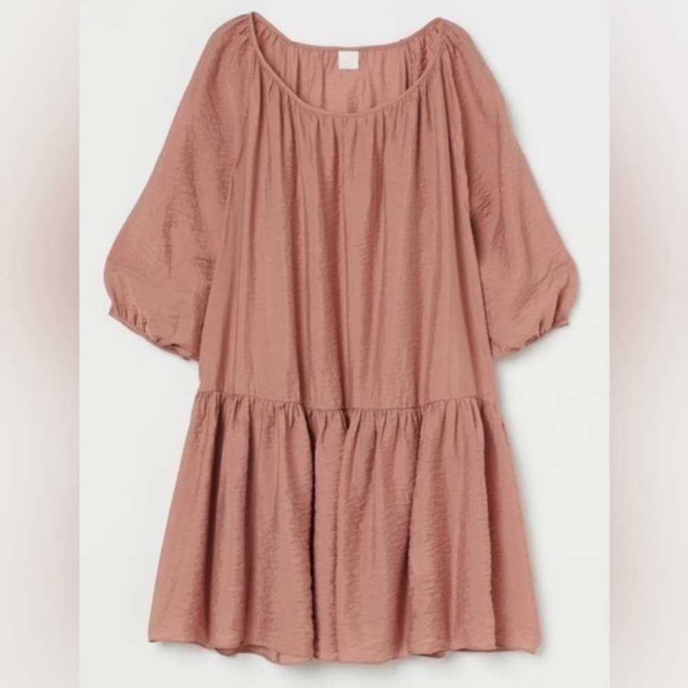 NWT H&M Old Rose Airy maxi dress size medium oversized dress